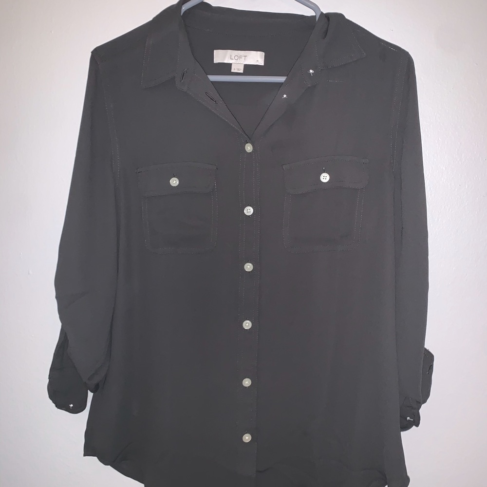 Loft button down blouse - Picture 2 of 3
